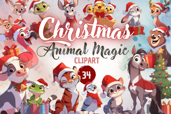 Download Christmas Animal Magic - Clipart - Premium Resources