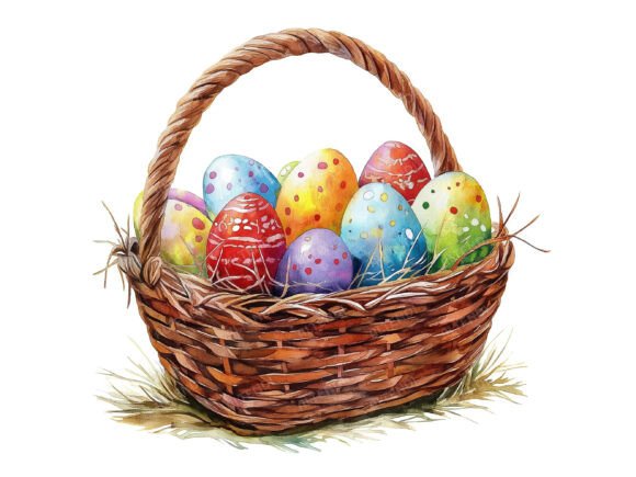 Download Watercolor Easter Baskets PNG Clipart - Watercolor easter Collection