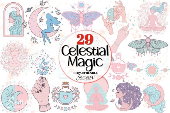 Download Celestial Magic Clipart Bundle PNG - Premium Resources